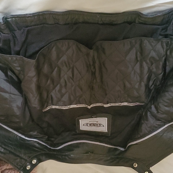 Like new- Unik Cafe racer style leather jacket sz 42 - Picture 8 of 11
